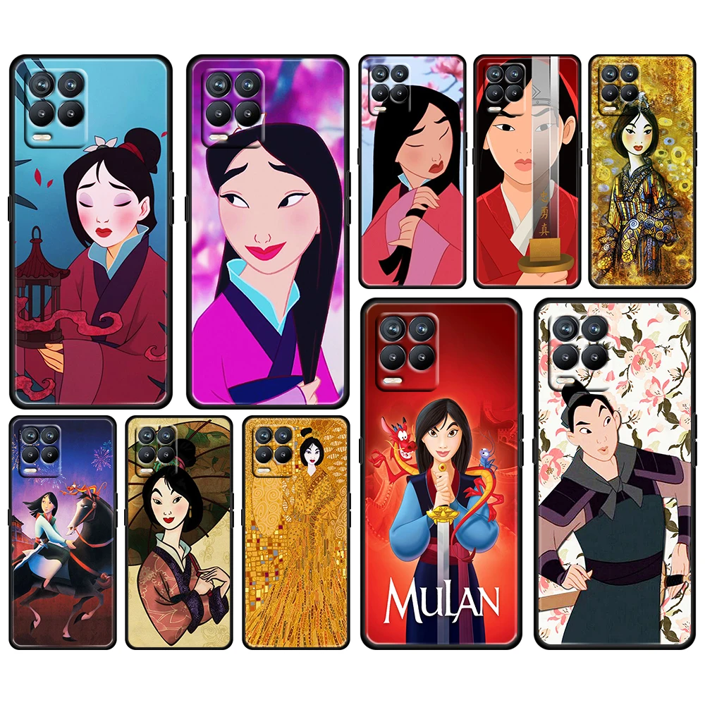 

Anime Girl Mulan Cool Case For OPPO GT Master Find X5 X3 Realme 9 8 6 C3 C21Y Pro Lite A53S A5 A9 2020 Black Phone Cover Coque