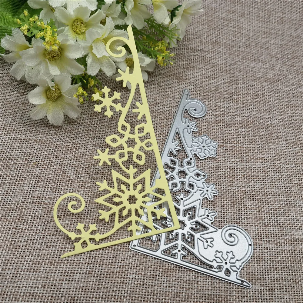 Рамка со снежинками металлические Вырубные штампы фотоальбом карточка бумага