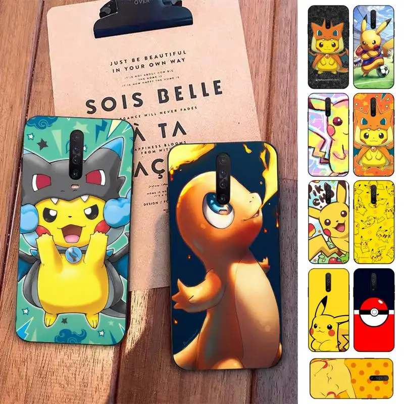 

BANDAI Cartoon Pokemon Pikach Phone Case for Redmi 5 6 7 8 9 A 5plus K20 4X S2 GO 6 K30 pro