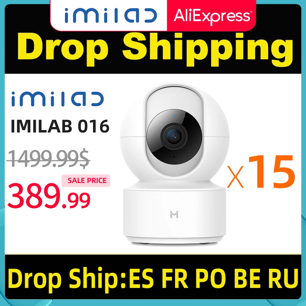

15Pack IMILAB 016 WiFi Camera Home Security Indoor 1080P HD IP Mihome Smart 360° Vedio Surveillance Webcam Baby Monitor CCTV Cam