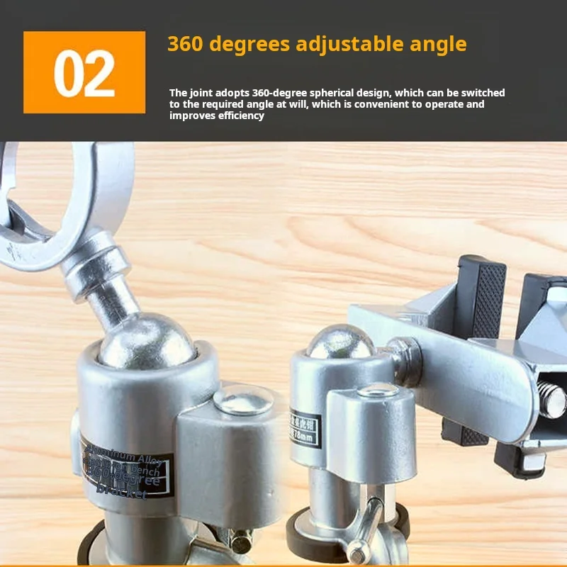 1 шт. 360 ° Настольные поворотные тиски аксессуары для деревообрабатывающей