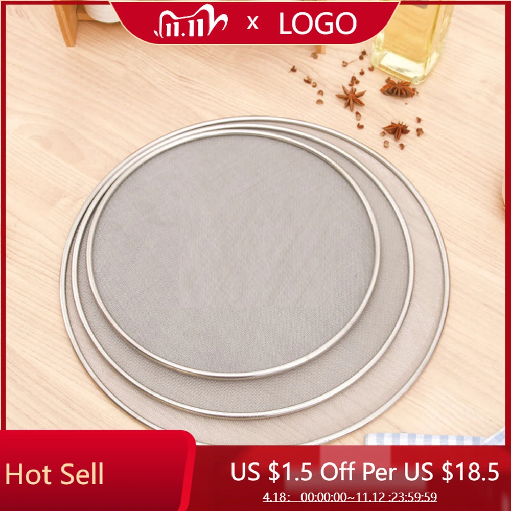 

19/21/25cm Stainless Steel Air Fryer Accessories Anti Oil Splatter Screen Cover Durable Cooking Utensils Kitchen Accessories