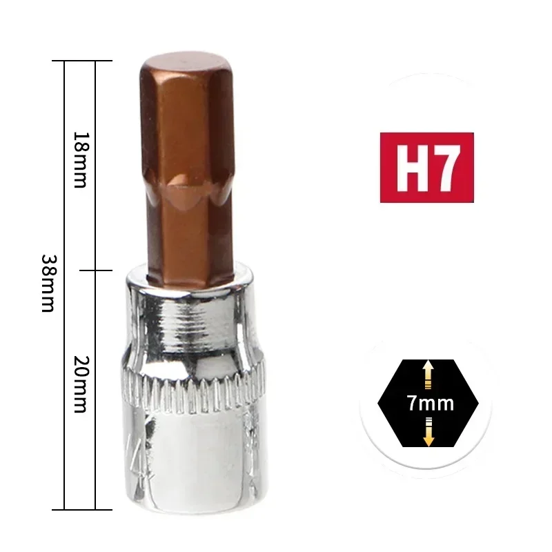 

Набор торцевых бит VIBRATITE 1/4", 6 шт.