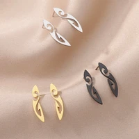 2022 new retro personality tattoo creative earrings ladies stainless steel punk girls earrings jewelry party fashion matching