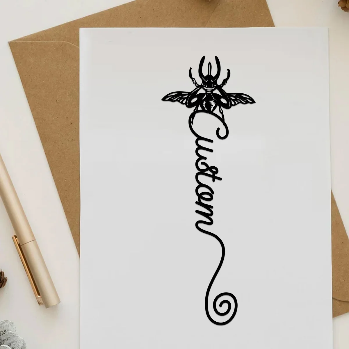 Custom Bookmark Book Lover Gift Cute Insect Teacher Back To School Unique
