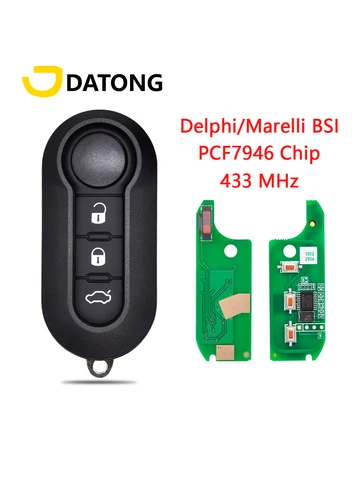 Автомобильный ключ Datong World для Fiat, Citroen, Peugeot, 433 МГц — внешний вид товара