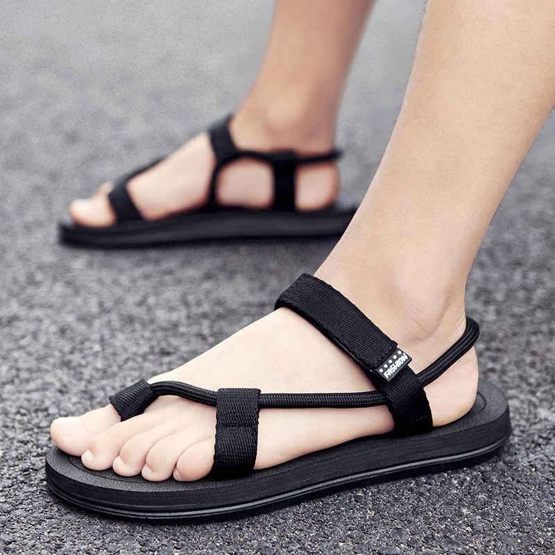 

2023 New Summer Fashion Men SandalsRoman Outdoor Beach Comfortable Shoes Flip Flops Slip on Flats Opened Toe Sports Slippers