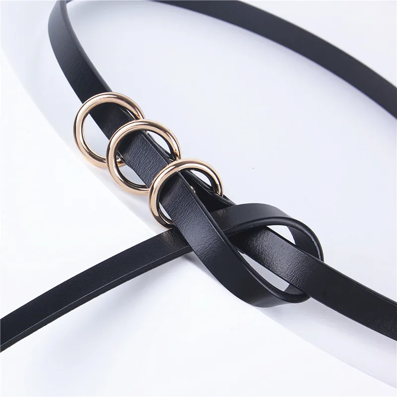 

fashion waist leather belts for derss jeans luxury designer gold round buckle knot rope thin cummerbund strap ladies strap