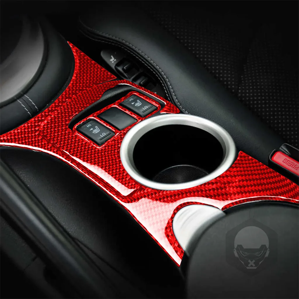 Подходит для NISSAN 370Z Z34 2009-2020 консоль из углеродного волокна держатель стакана
