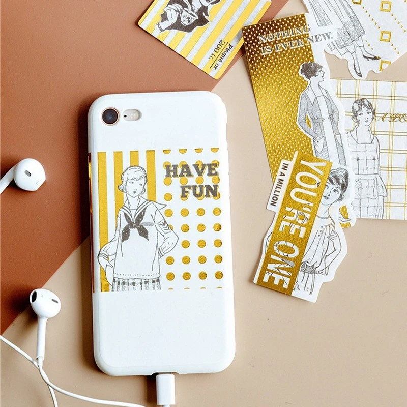 

60 Pieces of Renaissance Big Sticker Bag Creative Hand Tent Album Diary DIY Decorative Stickers 8 for IPhone Credit Card