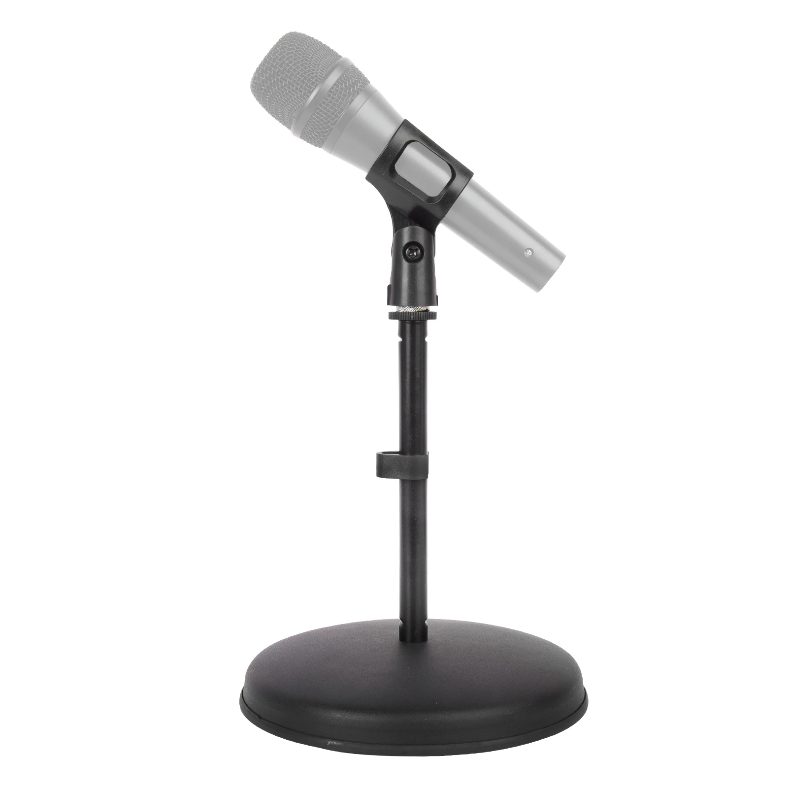 Фото MS030 Yinyu Pro Mic Stand, прочная стальная настольная подставка с противоскользящим основанием, резьба 5/8 дюйма для Blue Yeti, подходит для подкастов, игр и стриминга. №1