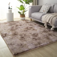 nordic dyed plush rug for living room thickened non slip room decoration mat bedroom bedside decor faux rabbit fur rug