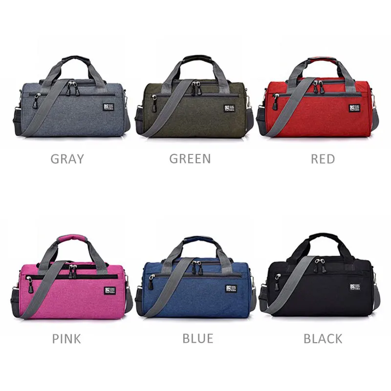 Men Travel Sport Bags Light Luggage Business Cylinder Handbag Women Outdoor Duffel Weekend Crossbody Shoulder Bag Pack