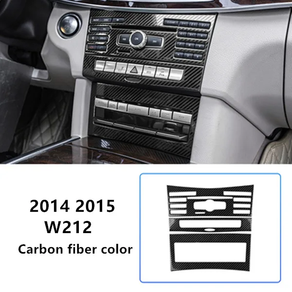 

Центральная консоль из нержавеющей стали, декоративная панель CD кондиционера, отделка, Стайлинг для Mercedes Benz E Class W212 2014 2015