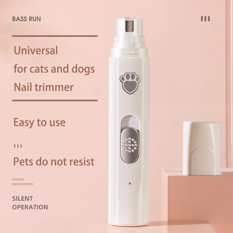 

Electric Pet Painless Nail Clippers Dog Nail Grinders Rechargeable USB Charging Pet Quiet Cat Paws Nail Grooming Trimmer Tools