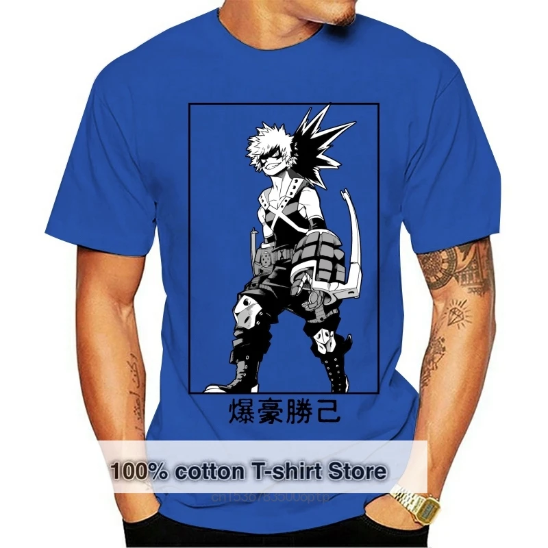 

Мужская футболка с коротким рукавом Katsuki Bakugo, женская и Мужская футболка, футболки, топы