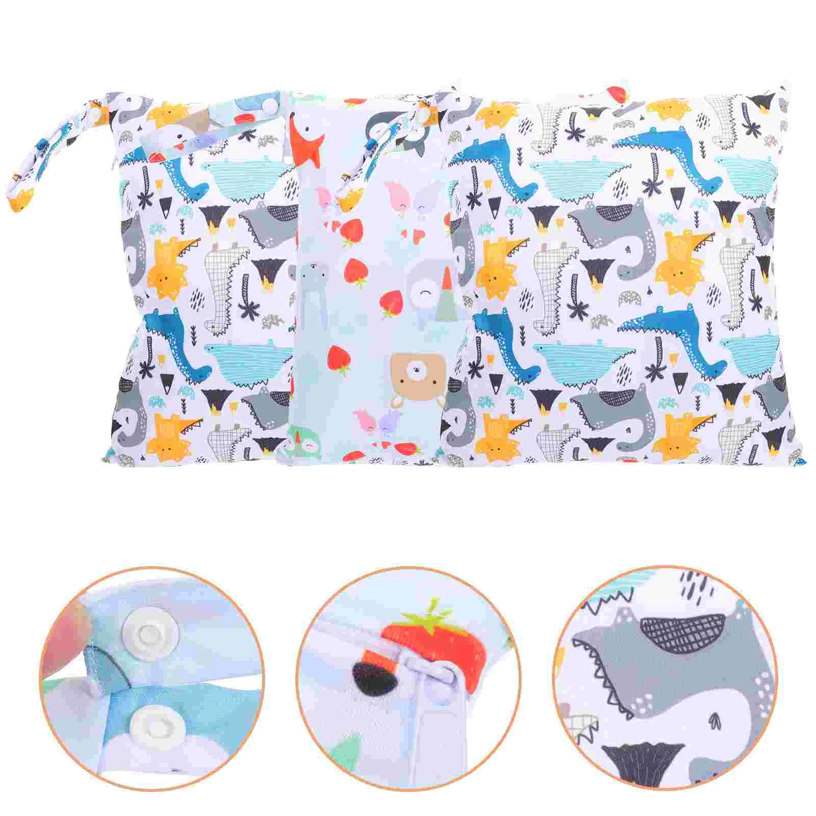 

Diaperpouch Baby Zipper Sanitary Pad Necessities Nursery Patterned Organizer Decorative Infant Storage