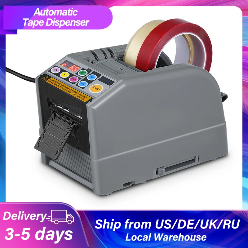 Enlarge Automatic Tape Dispenser Electric Tape Cutter 6-60mm Efficient Microcomputer Intelligent Adhesive Cutter Packaging Machine