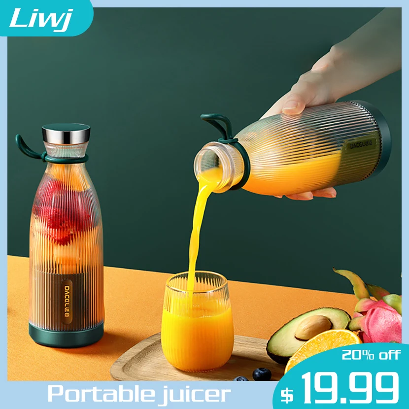 

300ML Electric Juicer Blender Mixer Rechargeable Juicer Machine Mini Portable Fruit Extractors Juice Maker Machine Cup Tools
