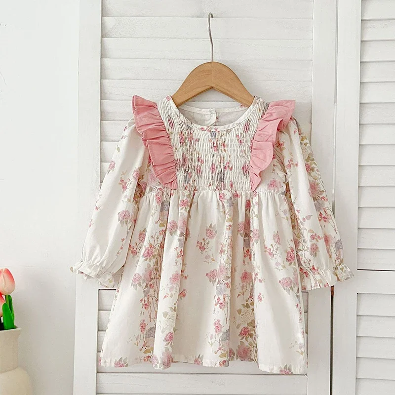 Весенняя одежда для сестры детские платья принцессы детский комбинезон розовая