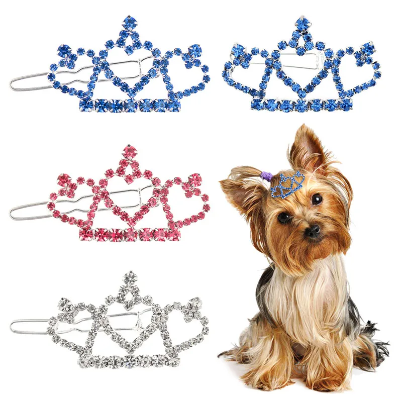 

Dog Accessories Pet Grooming for Puppy Cat Dog Hair Clip Crown Wedding Pet Hairpins Dog Multicolor Cat Headwear Pet Accessories