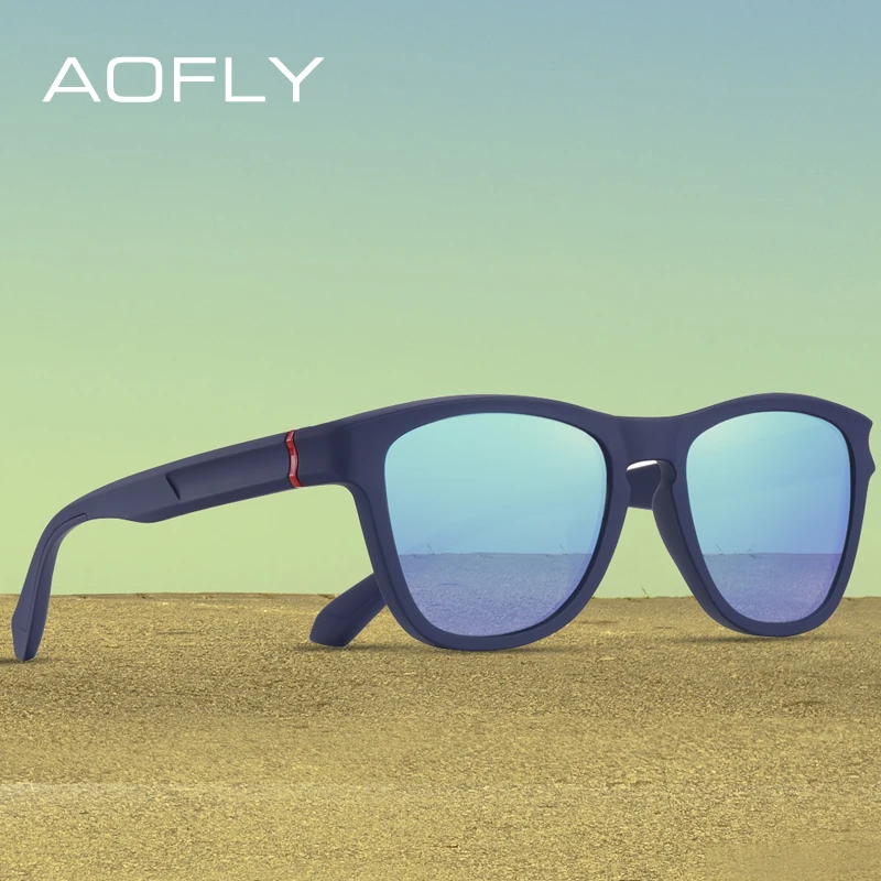 

AOFLY поляризационные солнцезащитные очки для мужчин ультралегкие TR90 квадратная оправа антибликовые Зеркальные Солнцезащитные очки женские мужские водительские UV400