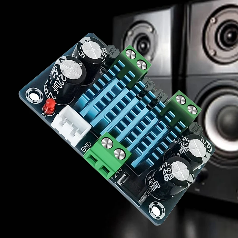 

XH-A282 Stereo Sound System Amplifier Module 50W+50W High-Power 2.0 Channel Stereo Audio Amplifier Module DC12-24V