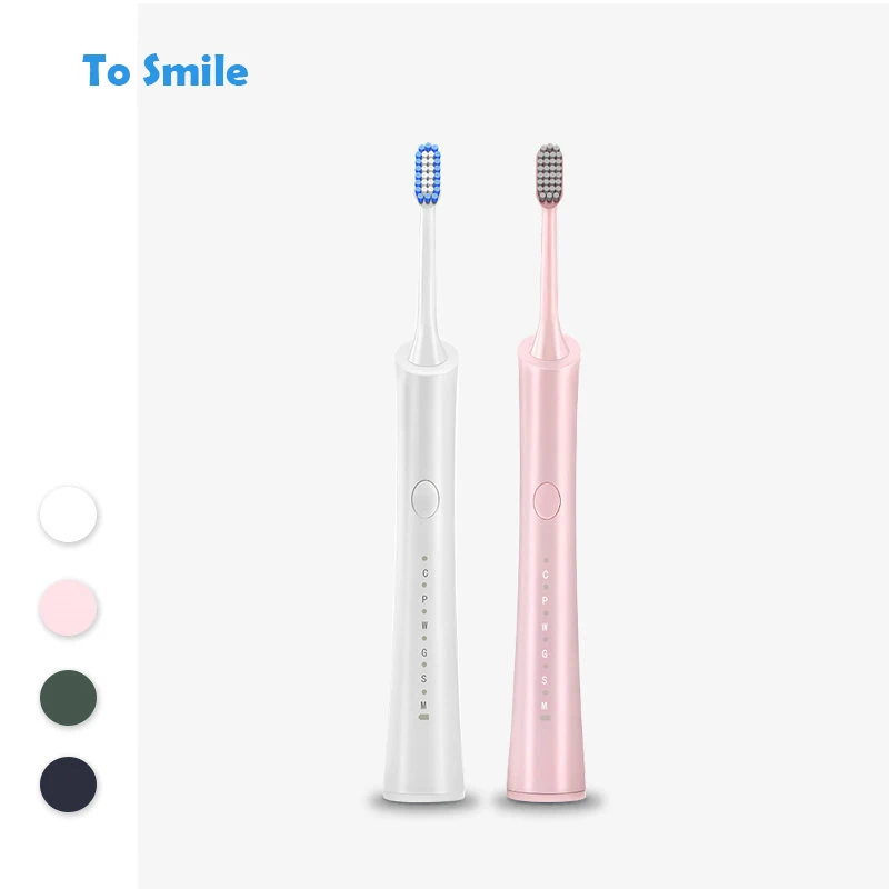 

Sonic Electric Toothbrush Adult Timer Brush Waterproof 6 Modes USB Charger Rechargeable Tooth Brushes 5 Replacement Heads Set