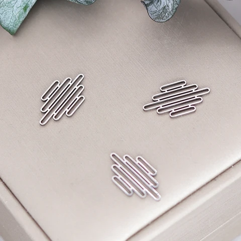 3 шт. геометрические шармы из нержавеющей стали