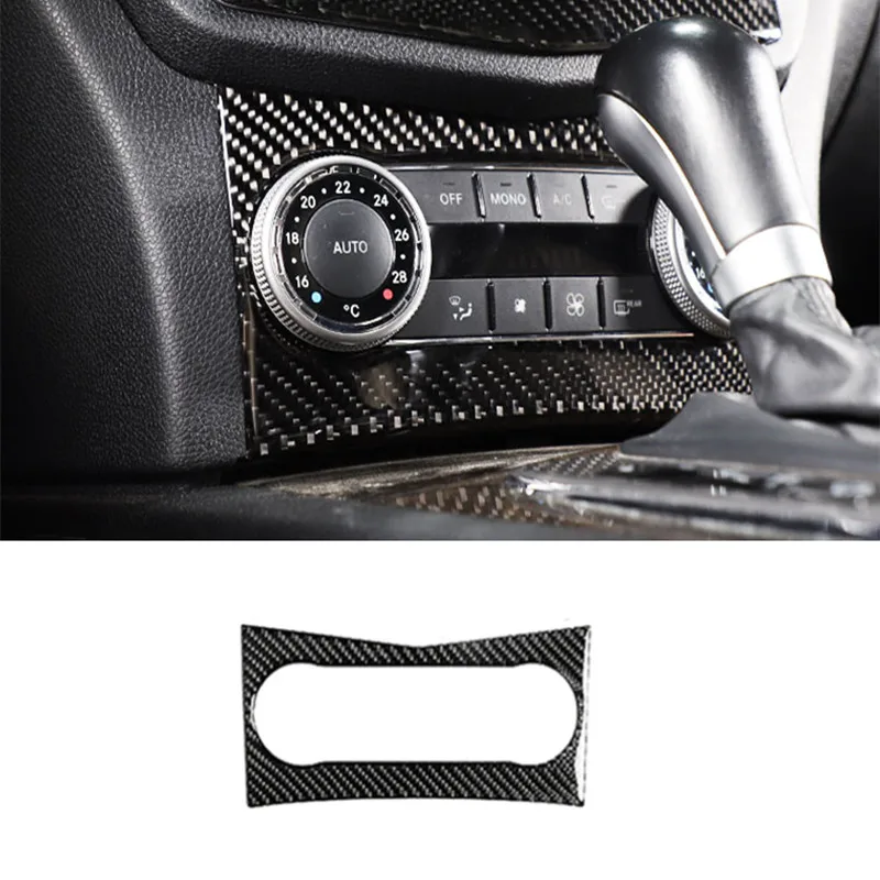 

Центральная консоль из углеродного волокна, крышка кондиционера, отделка для Mercedes Benz C Class W204 2007-2010, аксессуары для интерьера автомобиля