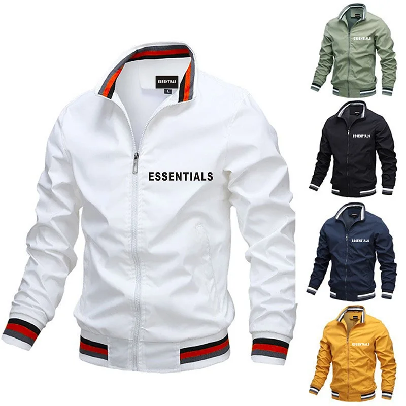 

21SS Fashion Jacket Essentials Men's Jacket Jacket Windbreaker Bomber Jacket Men's Military Uniform Outdoor Casual Sportswear