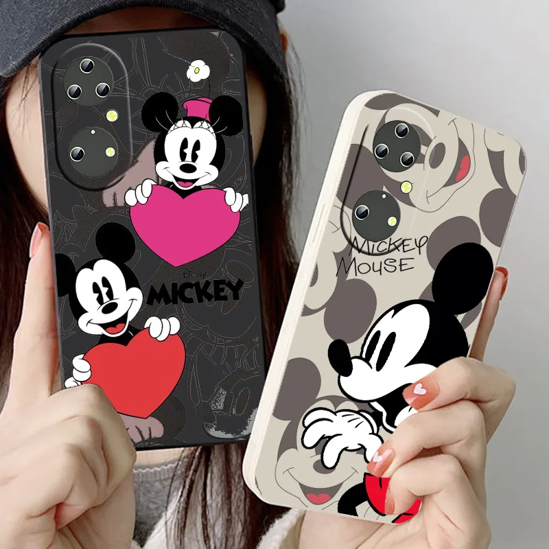 

Disney Mickey Mouse For Huawei P50 P40 P30 P20 P10 Pro Lite P Smart Z 2021 2019 4G 5G Silicone Soft Black Phone Case