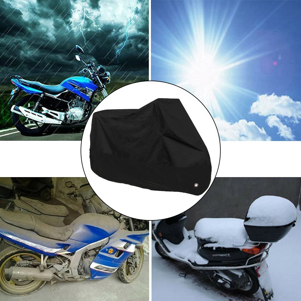 Motorcycle Cover Outdoor Uv Protector M L Xl 2xl 3xl Universal  For Scooter Waterproof Bike Rain Dustproof Cover 5 Sizes