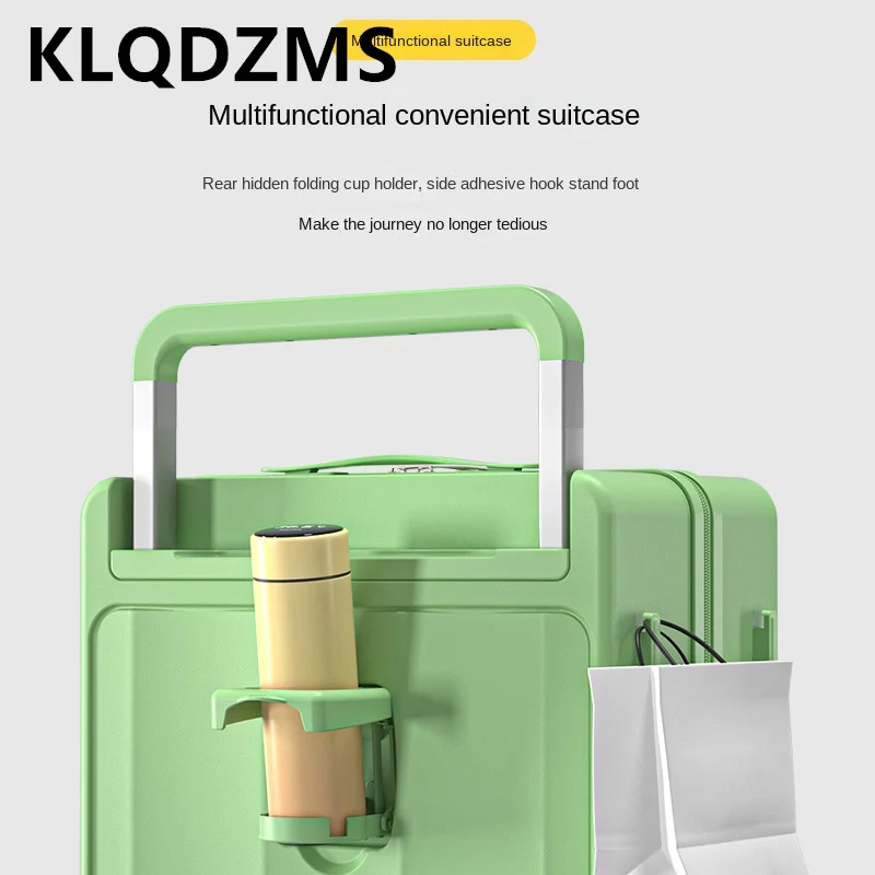 KLQDZMS чемодан с передним отверстием посадочный ящик для бизнеса 20 дюймов 24 дюйма 26