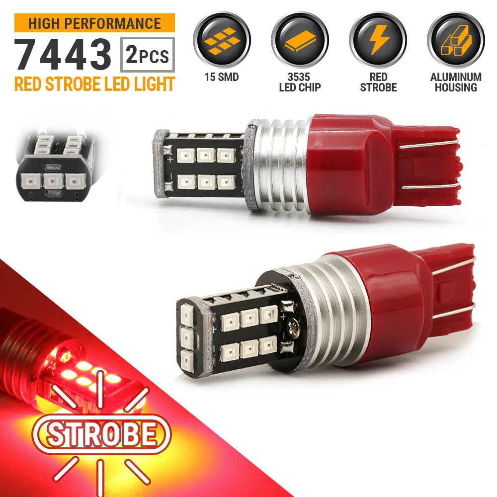 

2 шт., автомобисветильник Стоп светодиодный светильник Syneticusa 7443 7440