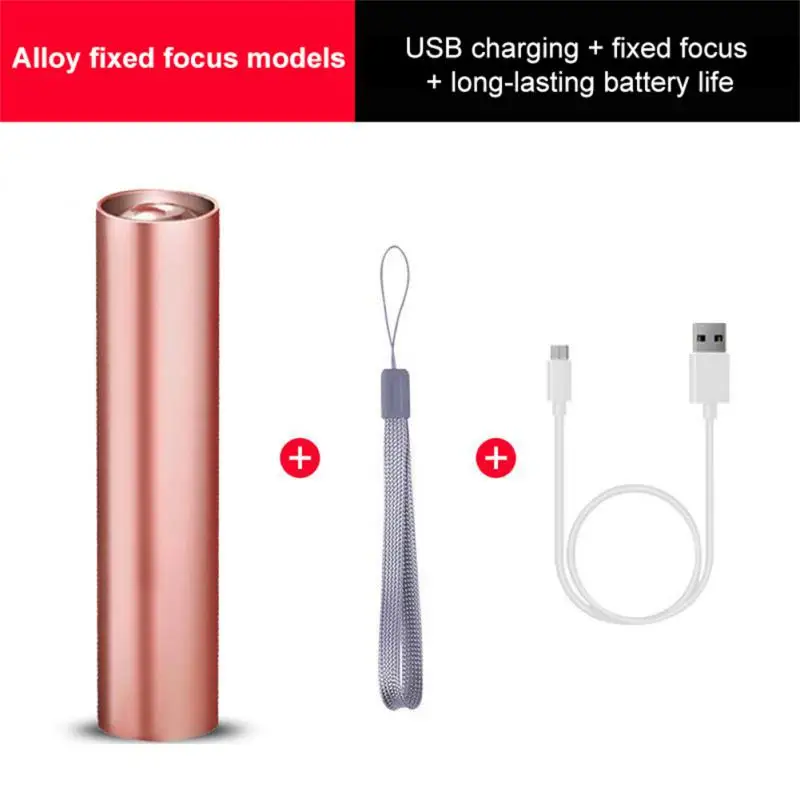 

Portable Flashlight Mini Gift Flashlight Electric Torch Usb Charge Alufer Led Torch Outdoor Lighting