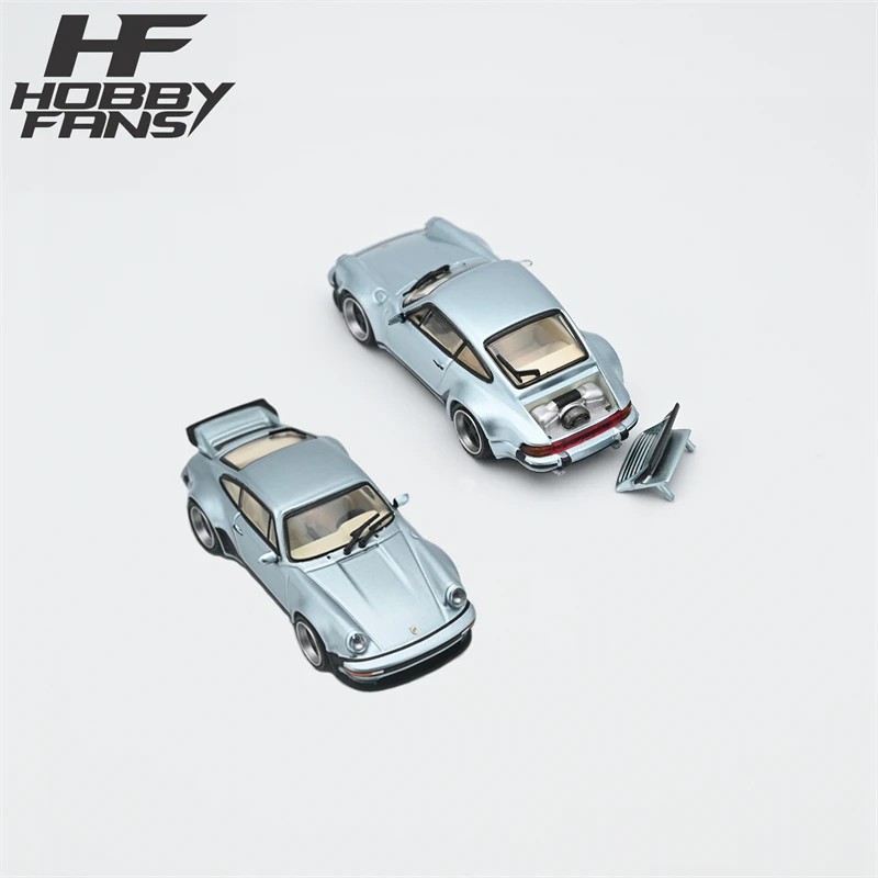 

HobbyFans 1:64 Singer 930 Turbo Study Blue /Red Model Car