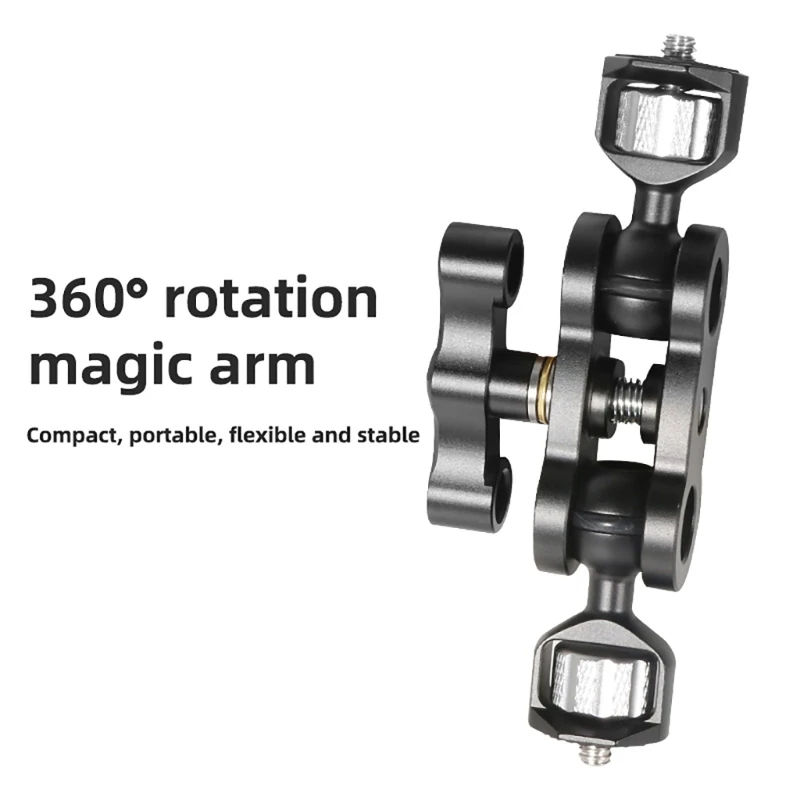 Штатив для камеры из алюминиевого сплава с шарнирной головкой и винтом 1/4 дюйма