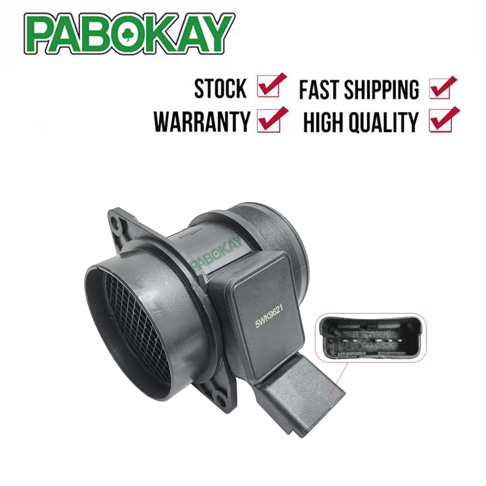 

MAF Mass Air Flow Sensor For Citroen PEUGEOT 306 307 406 90 110 806 EXPERT 221 222 223 PARTNER 2.0 HDI 1.9 D 5WK9621 1920.7S