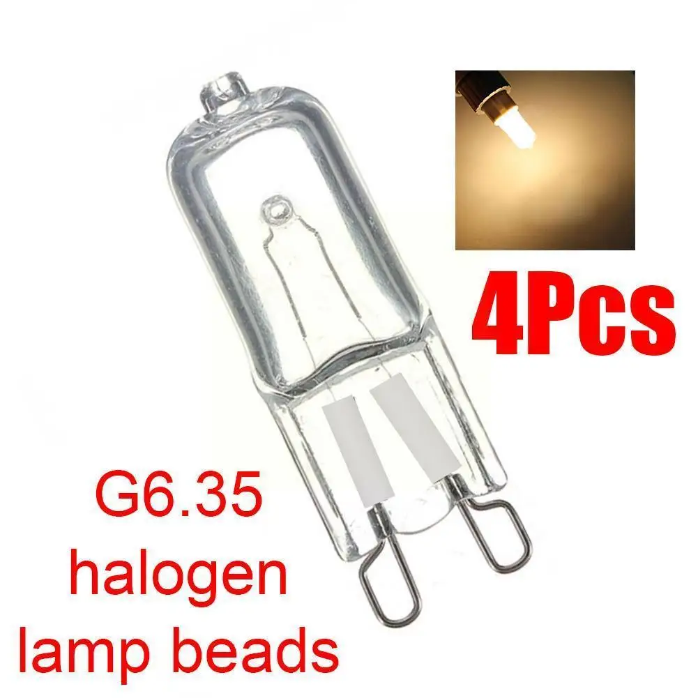 

4PCS 50W 12V Halogen G6.35 Dimmable Clear Capsule Light Lamp Ondoor UV With Lighting Temperature Bulb High Inserted Stop Bu J6X1