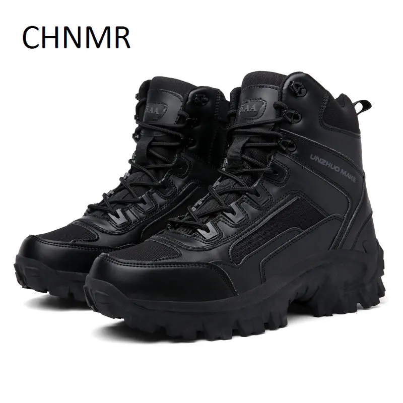 

CHNMR Popular Men's Work Safety Boots Trekking Shoes Hiking Rubber With Strap Designer Big Size Casual Sneaker Trend Comfortable