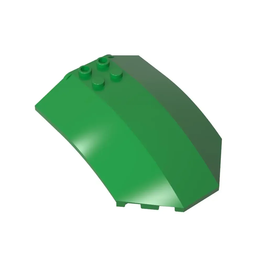Фото Gobricks 1 шт. MOC изогнутое ветровое стекло 8x6x2 кирпичи, совместимые с моделью 41751 40995, детали строительных блоков, детские игрушки на день рождения №1