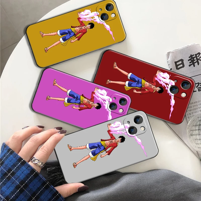 

One Piece For Apple iPhone 13 12 11 Pro 12 13 Mini X XR XS Max SE 5 6 6s 7 8 Plus Phone Case Silicone Cover Funda Carcasa