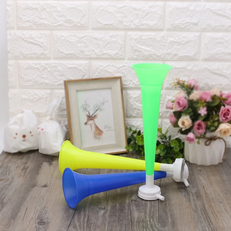 

1pc Random Color Plastic Horn Football Game Cheer Horn Fans Cheerleading Props Vuvuzela Kid Trumpet Kids Toys