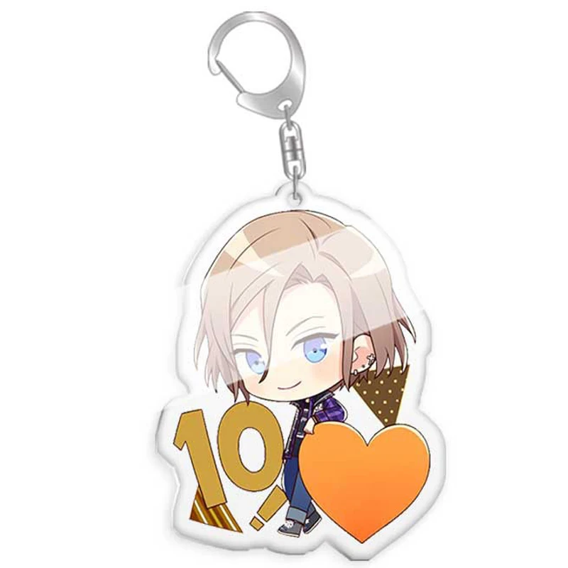 

Anime A3 Character Keychains For Women Men Acrylic Key Chain Ring Jewelry Teens Fans Gifts Car Keyring Trinkets Bag Accessories