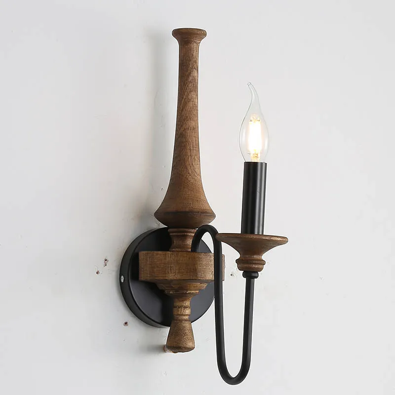 

Деревянная люстра YITEMAS 9368, 6 или 8 ламп, ретро белый