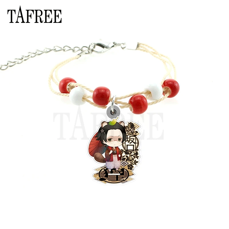 Новые браслеты Kawaii Bungo бродячие собаки аниме иконы Haruka город бусины цепочка