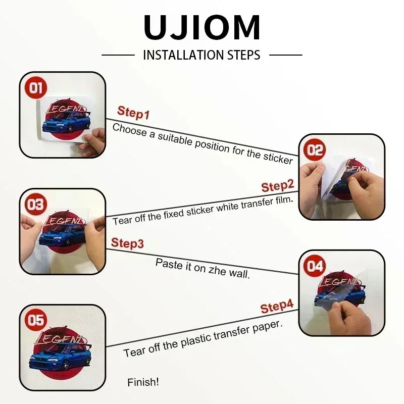UJIOM 13 см × 12 3 милые Hololive Gawr Gura наклейки на стену забавные детские постеры для