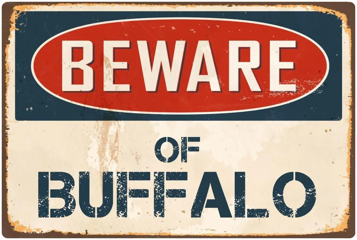 

Стикеры, пират, остерегайтесь буйвола, 8x12 дюймов, винтажный Алюминиевый металлический знак в стиле ретро