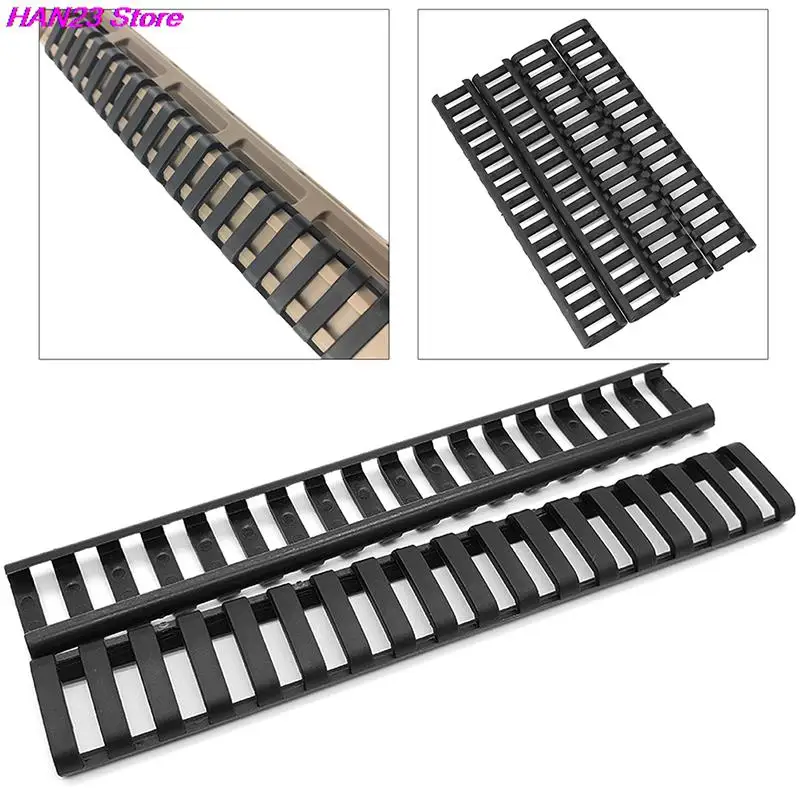 

High Quality 4pcs 18 Slots Polymer Soft Easy Install Ladder Rubber Hand Guard Ladder